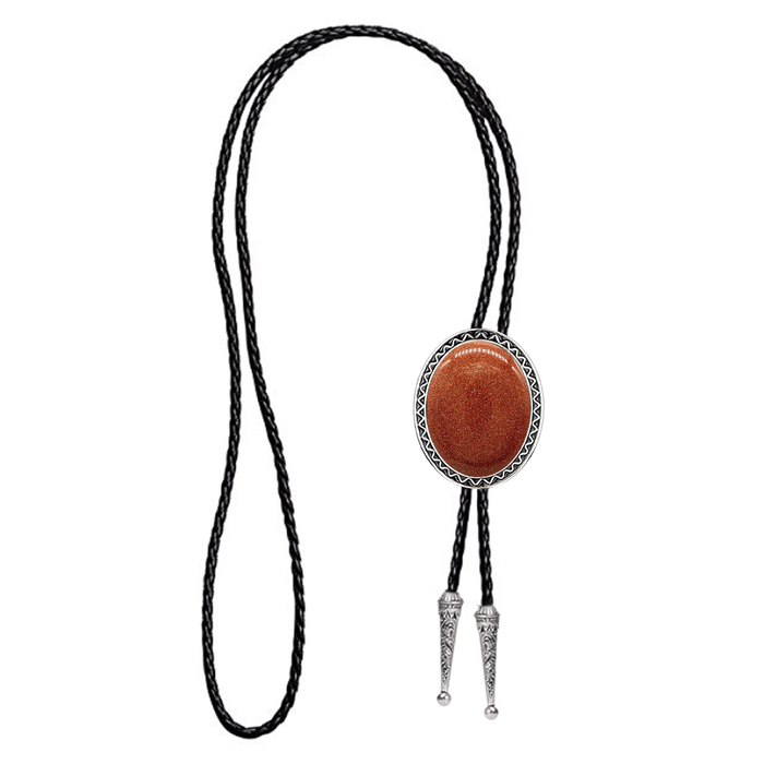 Red Sandstone Bolo Tie Men's Wedding Neck Tie Bolo