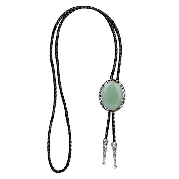 Pure Jade Neck Tie Stone Malaysia Jade Green Necklace