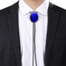 Royal Blue Cat's Eye Bolo Wedding Bootlace Tie