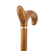 Stylish Ergonomic Cane for Men, Brown Handle