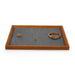 Dark gray wood tray for jewelry organization