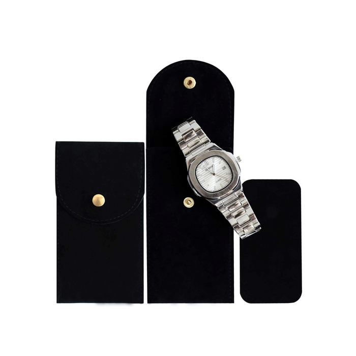 Compact travel roll watch holder
