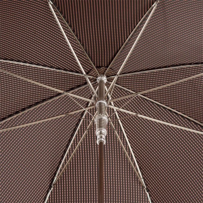 traditional men's umbrella brown leather