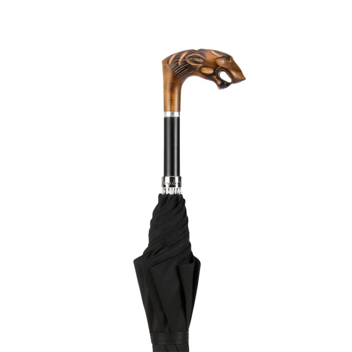 where to buy designer hand carved tiger handle umbrella