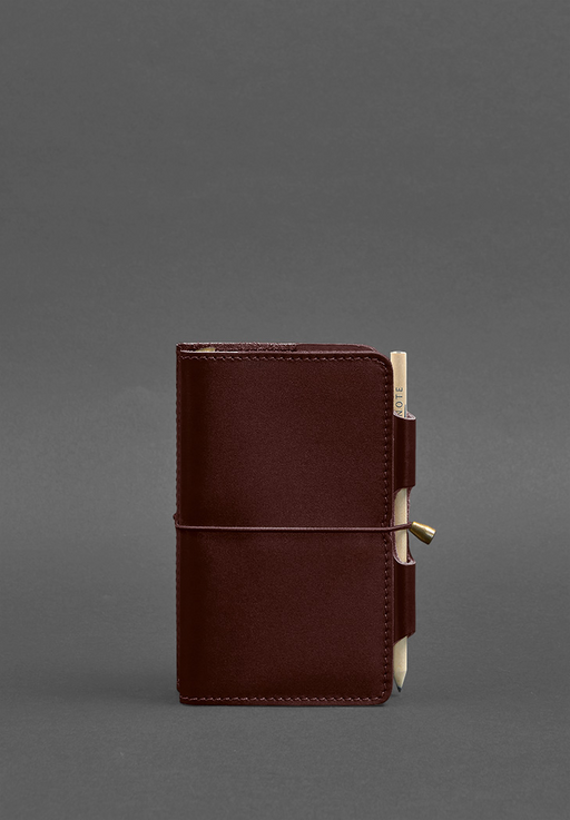 Modern leather notebook