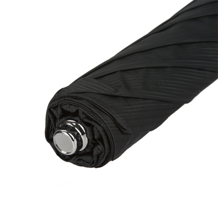 high-quality black folding umbrella with snake handle