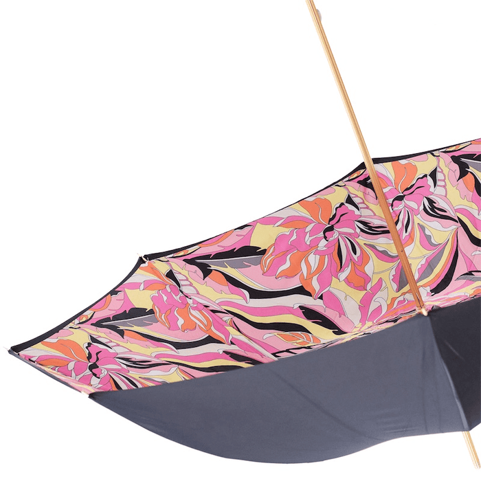 Pink Handle Printed Luxury Fashionable Umbrella - Artynov | Unique Handmade Accessories