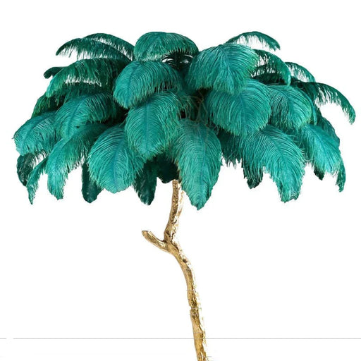 Elegant Feather-Inspired Floor Lamp with a Soft and Luxurious Design