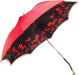 Elegant designer umbrella with Art Deco-inspired patterns and geometric motifs