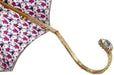 Unique Ivory Women's Umbrella with Flowered Interior