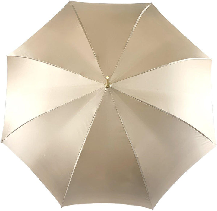 Handmade Cream Abstract Design Umbrella