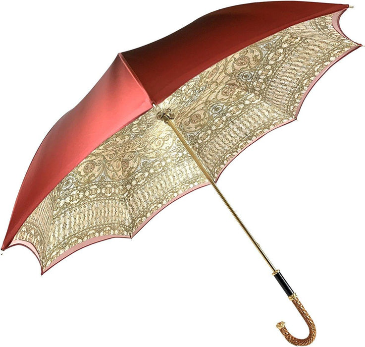 Luxurious Baroque Print Umbrella for Women