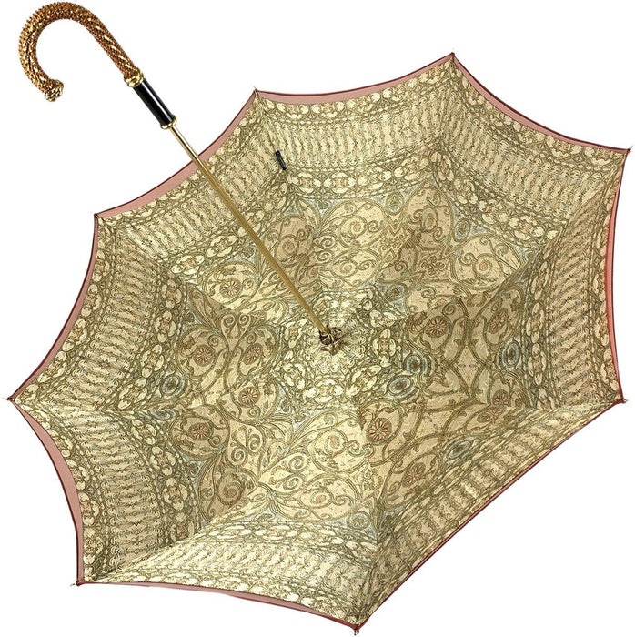 Luxurious Baroque Print Umbrella for Women