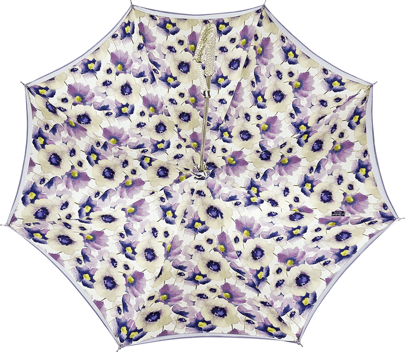 Luxury Sparkling Lilac Umbrella with Anemones