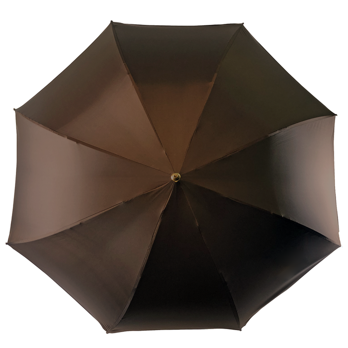 Exclusive designer umbrella designed by a renowned couturier with custom monogramming
