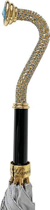 Exclusive luxury umbrella with gold handle