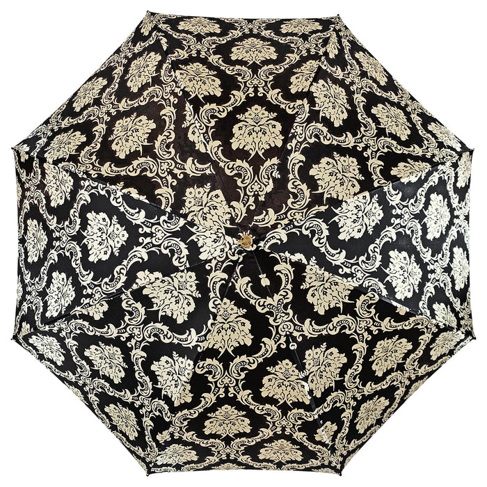 Elegant designer umbrella with understated elegance and refined detailing