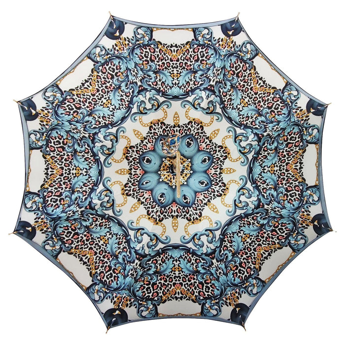 Exclusive Blue Umbrella with Turquoise Crystals