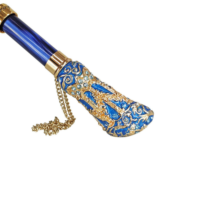 Exclusive Blue Umbrella with Turquoise Crystals