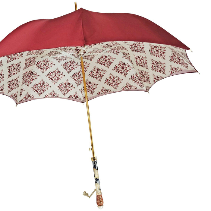 Unique Damask Collection Luxury Umbrella