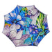 Purple Flowered Umbrella with Chic Handle