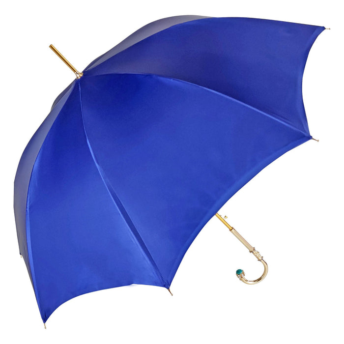 Handcrafted Blue Umbrella with Abstract Design