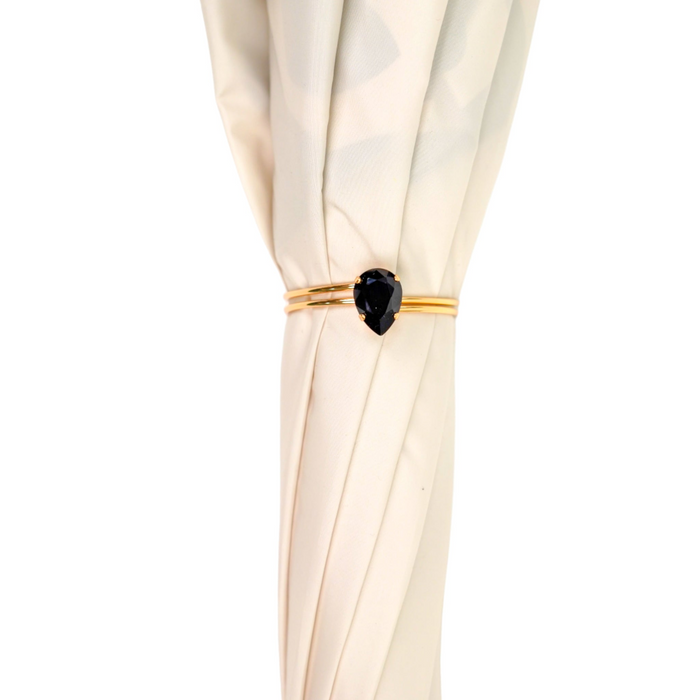 Stylish black and cream umbrella