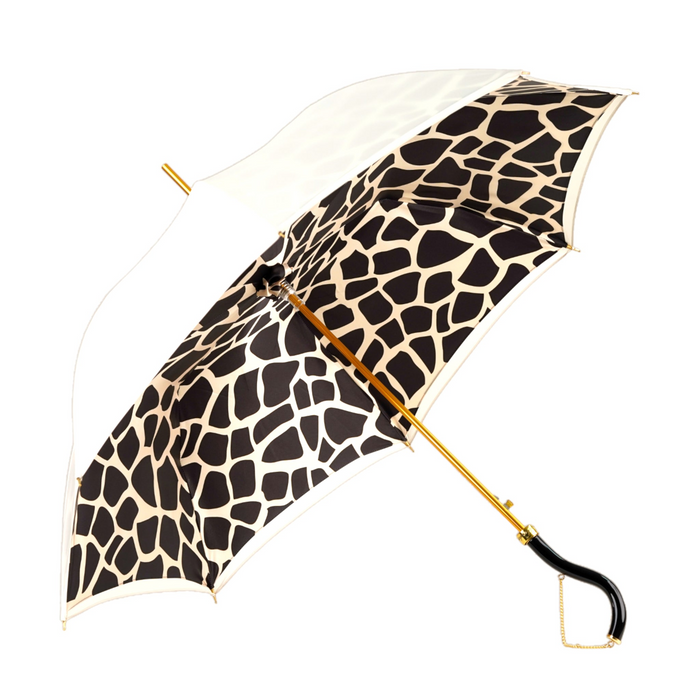 Black and cream umbrella