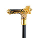 Elegant Lion Handle Umbrella – 24K Gold, Handmade in Italy