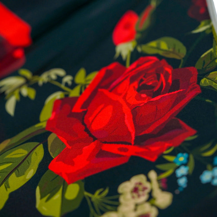The Royal Rose – Luxury Women's Umbrella with 24K Gold Handle