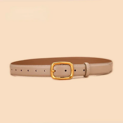 High-quality leather belt for women