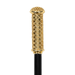 Handcrafted Walking Cane with Elegant Gold Filigree Handle