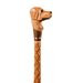 Wood Walking Stick With Animal Carving - Dog Head Walking Cane