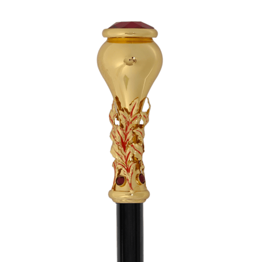 Unique 24K gold-plated walking cane