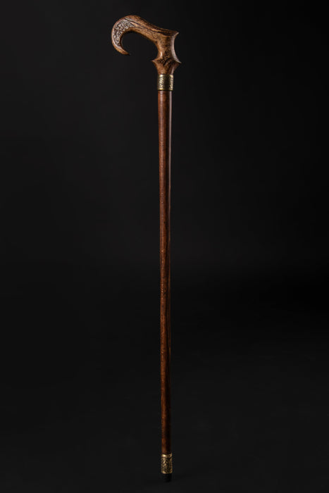 Antique ram's horn walking cane
