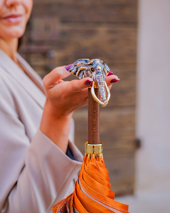 Golden Elephant Umbrella Bold and Exotic Elegance