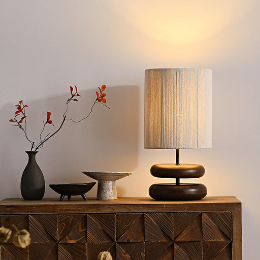 Contemporary Lighting Piece Wood Wave Desk Lamp