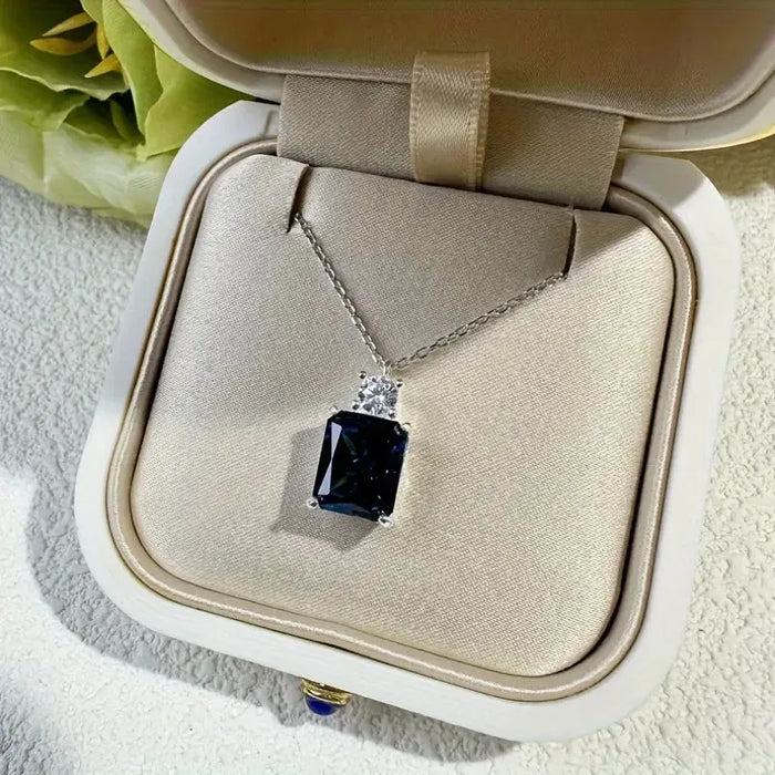 925 Silver Moissanite Pendant Necklace – Exclusive Design Jewelry