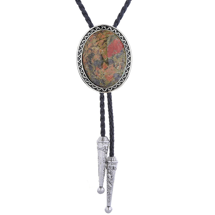 Riverstones Bolo Tie Navajo Brown Necklace Tie