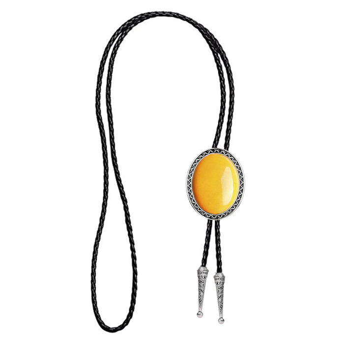 Agate Bolo Tie Yellow Bolo Necktie Unique Ties Women