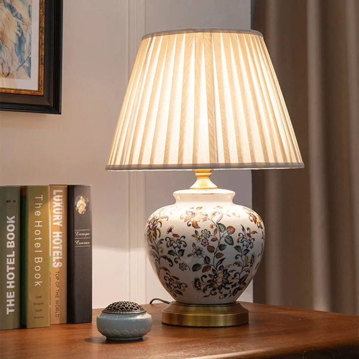 Exclusive Unique Butterfly Design Ivory Table Lamp