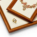 Stylish solid wood tray for organizing jewelry