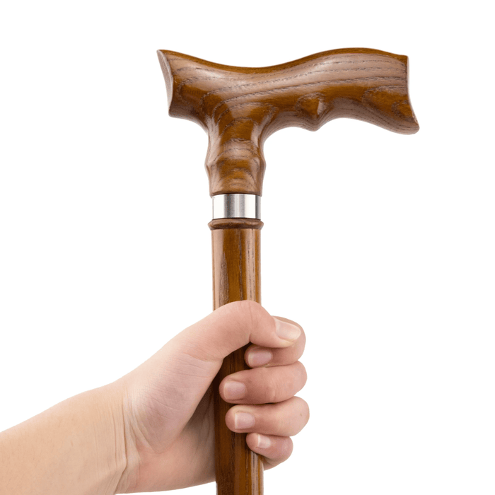 Hand Carved Anatomic Derby Walking Cane, Timeless Design