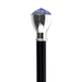 Walking Stick with Stone and Sapphire Color Rhinestones