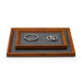 Wood jewelry tray in dark gray for small items