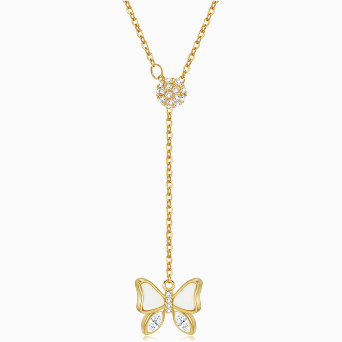 Butterfly Necklace Long Chain Pendant