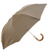 brown wooden handle men's folding umbrella
