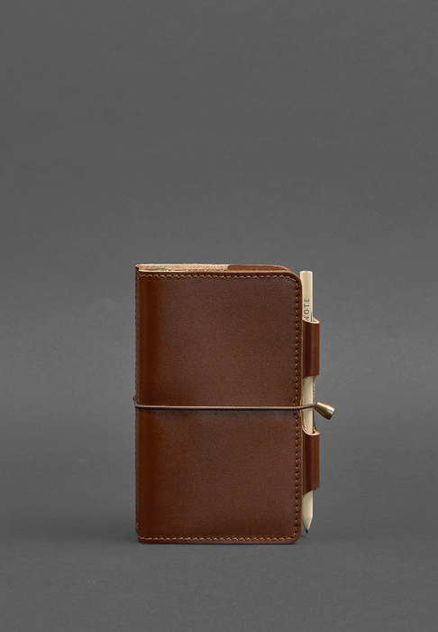 Fashionable leather-bound journal