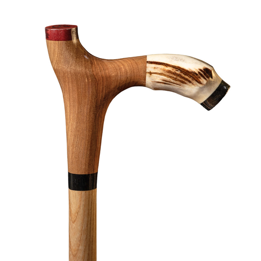 Stylish antique walking stick with bone handle