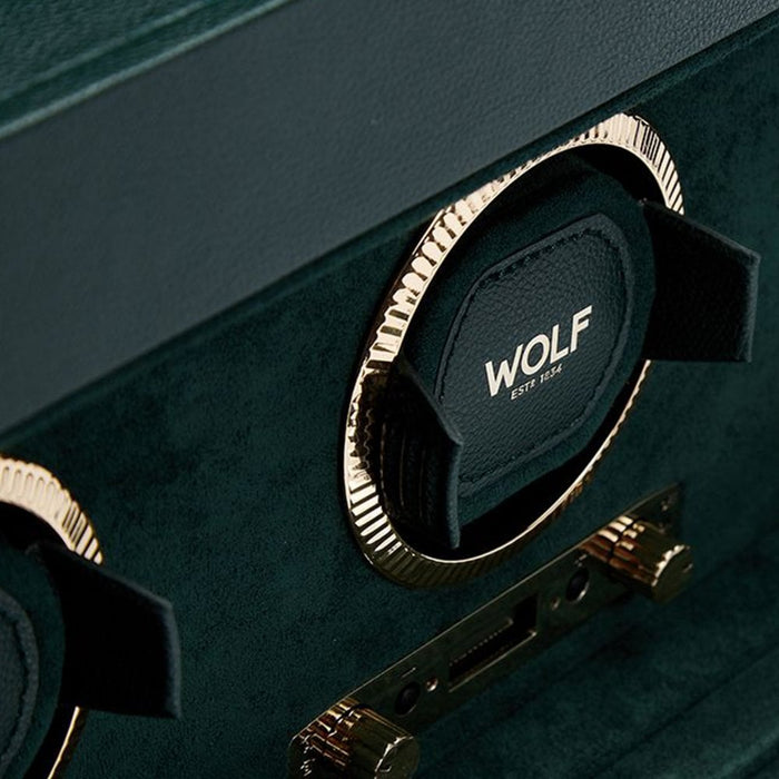 Wolf British Racing Triple Watch Winder with Storage